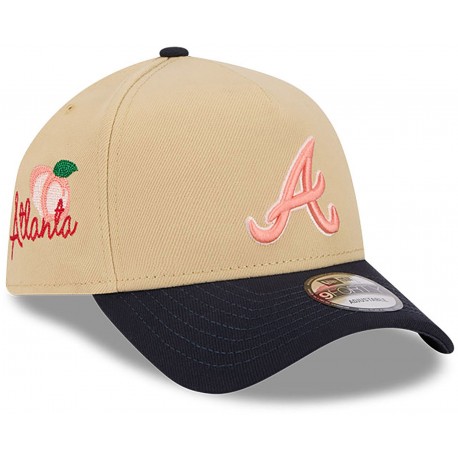 Casquette Atlanta Braves MLB City Sidepatch 9Forty New Era Cream Soda