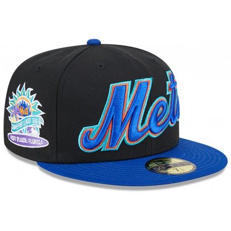 Casquette New York Mets MLB Retro Spring Training 59Fifty Fitted New Era Noire 