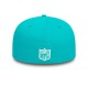 Casquette Miami Dolphins NFL 59Fifty Fitted New Era Bleu Turquoise