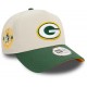 Casquette Green Bay Packers NFL E Frame 9Forty New Era Chrome et Vert