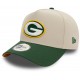 Casquette Green Bay Packers NFL E Frame 9Forty New Era Chrome et Vert