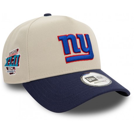 Casquette New York Giants NFL E Frame 9Forty New Era Chrome et Bleu