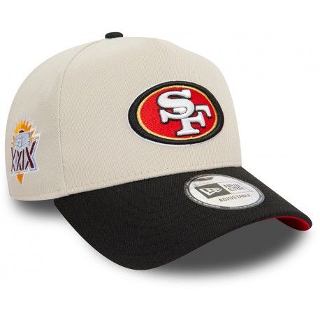 Casquette San Francisco 49ers NFL E Frame 9Forty New Era Chrome et Noir