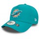 Casquette Miami Dolphins NFL E Frame 9Forty New Era Bleu Turquoise