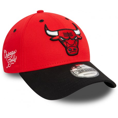 Casquette Chicago Bulls NBA Side Patch 9Forty New Era Rouge