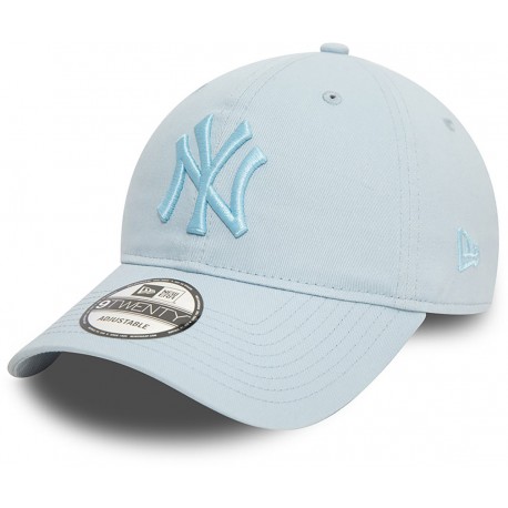 Casquette NY New York Yankees MLB League Essential 9Twenty New Era Bleu ciel