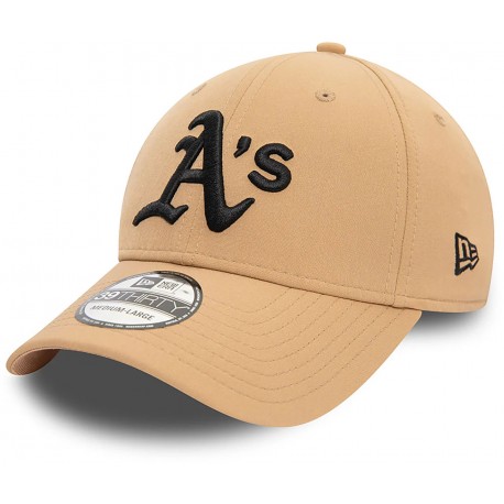 Casquette Oakland Athletics MLB League Essential 39Thirty Fitted New Era Beige