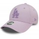 Casquette Los Angeles Dodgers MLB Women metallic logo 9Forty New Era Violet