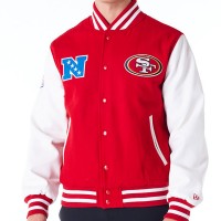 Veste New Era - San Francisco 49ers - Varsity NFL Patch - Rouge