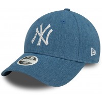 Casquette NY New York Yankees MLB Diamante Denim 9Forty New Era Bleu