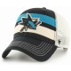 Casquette San Jose Sharks NHL Clean up Trucker '47 Brand MVP Noir et blanc