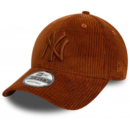 Casquette NY New York Yankees MLB Corduroy 9Forty New Era Marron 