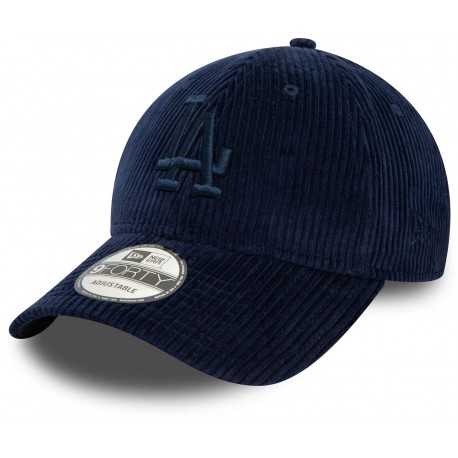 Casquette Los Angeles Dodgers MLB Corduroy 9Forty New Era Bleu Marine