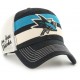 Casquette San Jose Sharks NHL Clean up Trucker '47 Brand MVP Noir et blanc