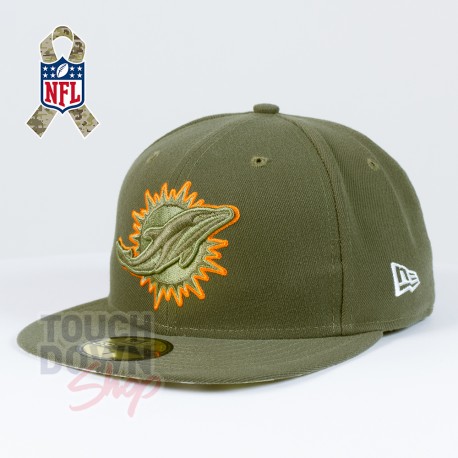 Casquette Miami Dolphins NFL Salute To Service 59FIFTY Fitted New Era