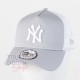 Casquette NY New York Yankees MLB clean trucker 2 9FORTY New Era gris