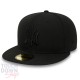 Casquette New York Yankees "Black on Black" New Era 59fifty Fitted