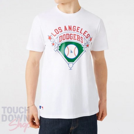 T-shirt New Era blanc "Graphic Tee" MLB Los Angeles Dodgers