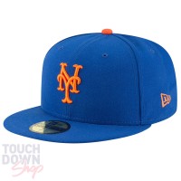 Casquette New Era 59FIFTY Fitted on field MLB New York Mets Bleu Marine