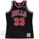 Maillot NBA Chicago Bulls de Scottie Pippen- Noire - Mitchell and Ness "Swingman"