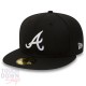 Casquette New Era 59FIFTY Fitted MLB Atlanta Brave Noire.
