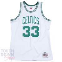 Maillot NBA Boston Celtics de Larry Bird Blanc Mitchell and Ness "Swingman"
