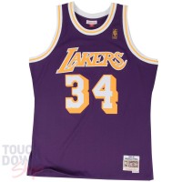 Maillot NBA Los Angeles Lakers de Shaquille O'Neal Mitchell and Ness "Swingman" Violet