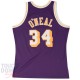 Maillot NBA Los Angeles Lakers de Shaquille O'Neal Mitchell and Ness "Swingman" Violet