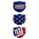 Masques New York Giants NFL (lot de 3) 