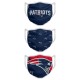 Masques New England Patriots NFL (lot de 3) 