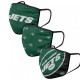 Masques New York Jets NFL (lot de 3) 