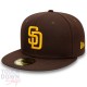Casquette San Diego Padres MLB Authentic On Field Game 59Fifty Fitted New Era marron