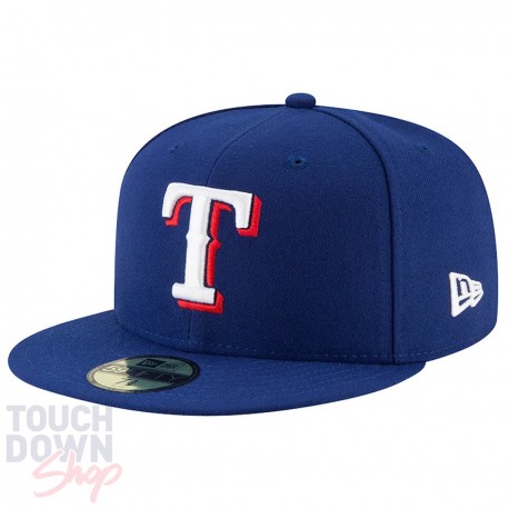 Casquette Texas Rangers MLB Authentic On Field Game 59Fifty New Era bleue