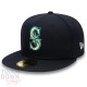Casquette Seattle Mariners MLB Authentic On Field Game 59Fifty New Era bleu marine