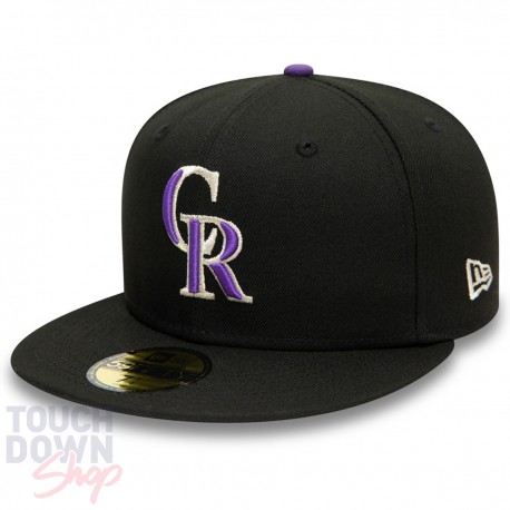Casquette Colorado Rockies MLB Authentic On Field Game 59Fifty New Era noire