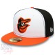 Casquette Baltimore Orioles MLB Authentic On Field Game 59Fifty New Era noire, blanche et orange