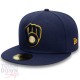 Casquette Milwaukee Brewers MLB Authentic On Field Game 59Fifty New Era bleue