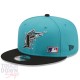 Casquette Miami Marlins MLB Team Arch 9Fifty New Era Turquoise