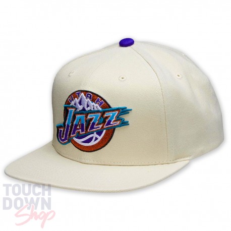 Casquette Utah Jazz NBA Off White Snapback Mitchell and Ness