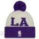 Bonnet Los Angeles Lakers NBA Draft New Era Blanc et Violet