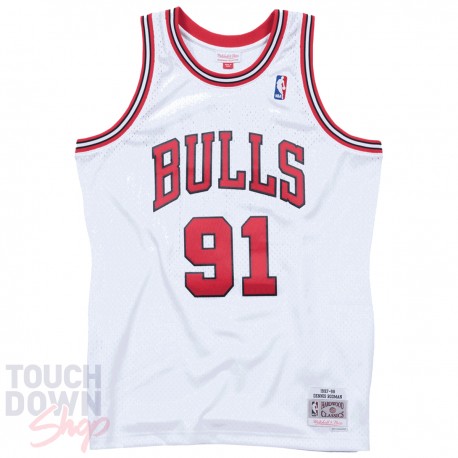 Maillot NBA Chicago Bulls de Dennis Rodman Mitchell and Ness Swingman