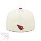 Casquette Arizona Cardinals NFL Sideline 59Fifty Fitted New Era Beige et Rouge