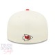 Casquette Kansas City Chiefs NFL Sideline 59Fifty Fitted New Era Beige et Rouge