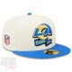 Casquette Los Angeles Rams NFL Sideline 59Fifty Fitted New Era Beige et Bleue