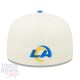 Casquette Los Angeles Rams NFL Sideline 59Fifty Fitted New Era Beige et Bleue