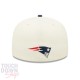 Casquette New England Patriots NFL Sideline 59Fifty Fitted New Era Beige, Rouge et Bleue