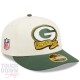 Casquette Green Bay Packers NFL Sideline Low Profile 59Fifty Fitted New Era Beige et Verte