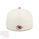 Casquette Kansas City Chiefs NFL Sideline Low Profile 59Fifty Fitted New Era Beige et Rouge