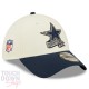Casquette Dallas Cowboys NFL Sideline 39Thirty Fitted New Era Beige et Bleue Marine